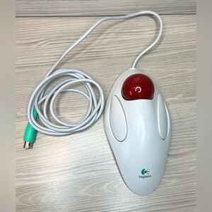 Logitech Marble Mouse T-CM14 Trackball Computer Mouse PS/2 Wired  804292-0000